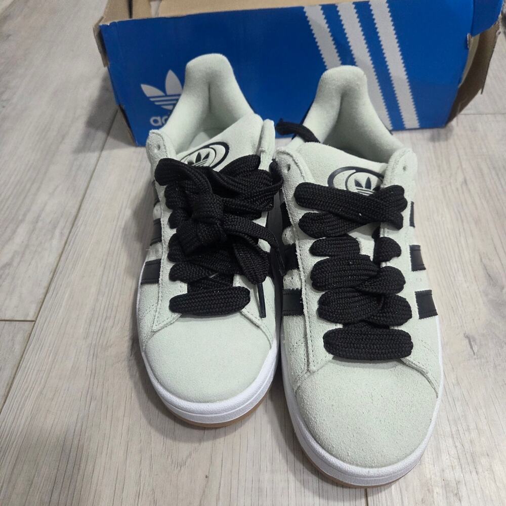 Adidas Campus 00's Light Green and Black Skate Sneakers